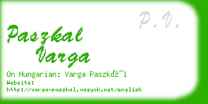 paszkal varga business card